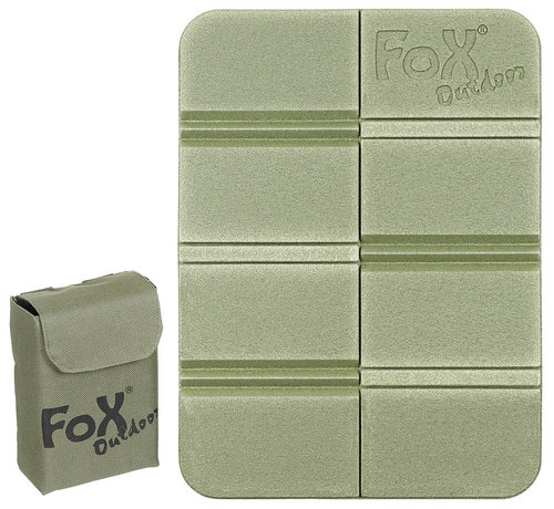 Fox Outdoor  Fox Outdoor - Thermisch zitkussen  -  Opvouwbaar  -  met Molle etui  -  Legergroen