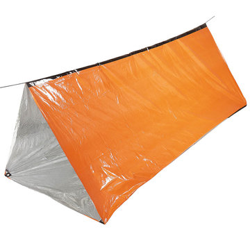 Fox Outdoor Fox Outdoor - Oranje noodtent met aluminium gecoate zijkanten