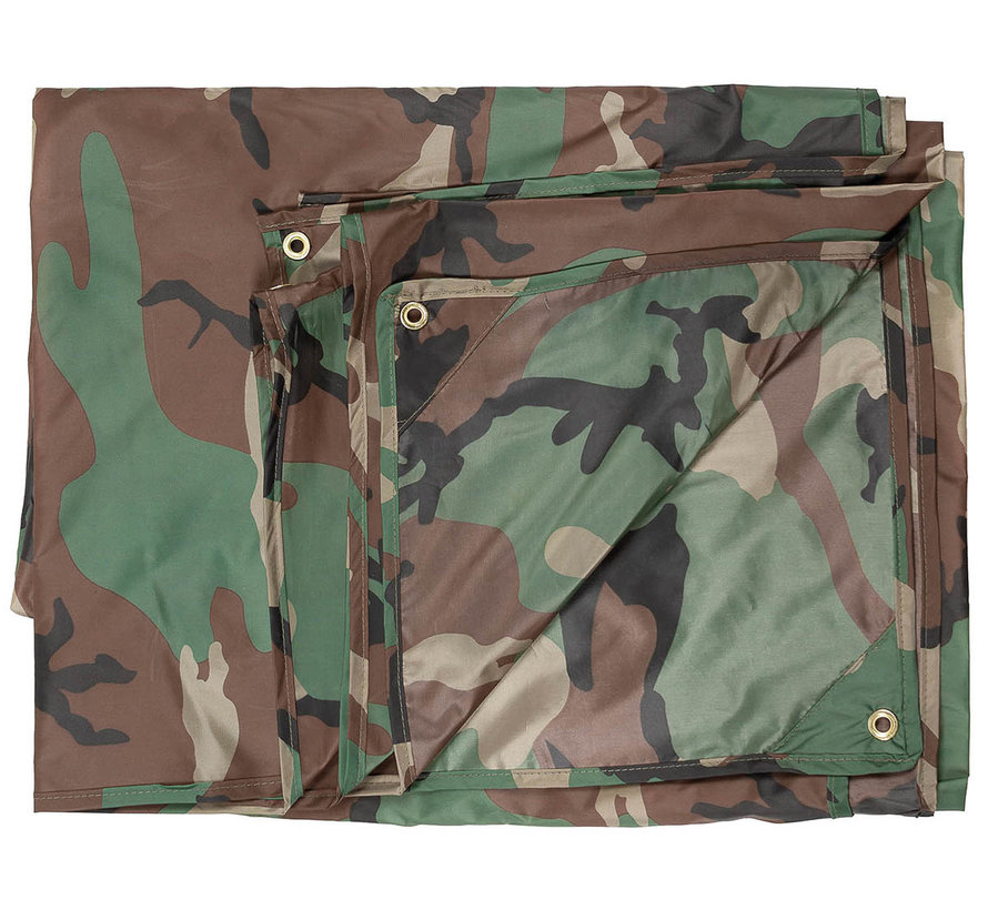 MFH - Bâche polyvalente  -  "Tarp"  -  région boisée  -  env. 300 x 400 cm