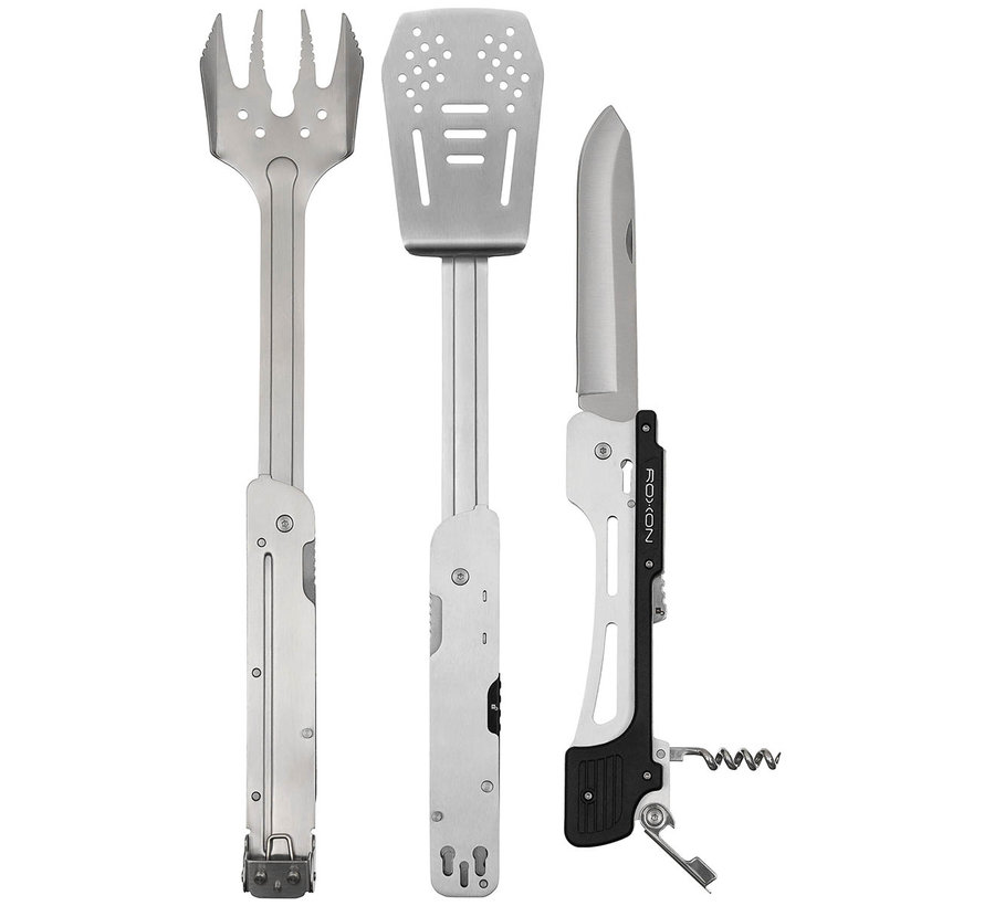 Max Fuchs - ROXON BBQ Multifunktionsset -   -  "MBT 3" -  6 in 1