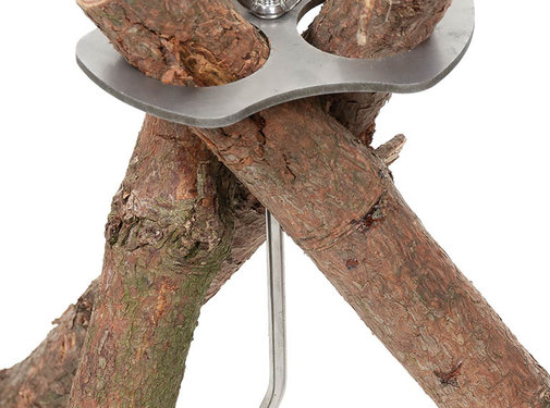 Fox Outdoor Fox Outdoor - Driepoothouder - RVS - Met ketting en haak