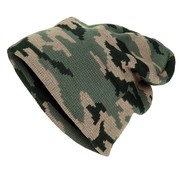 MFH Fijn gebreide "Woodland" commando muts  (Beanie) gemaakt van 100% wol