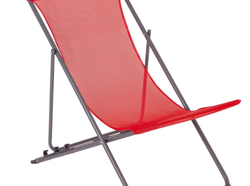 Bo-Camp Bo-Camp - Strandkorb Penco - 3 Positionen - Oxford Polyester - rot