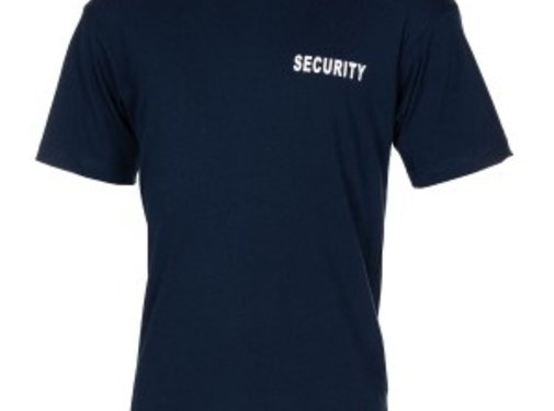 MFH MFH - Shirt - Blauwe - "Security" - Afgedrukt