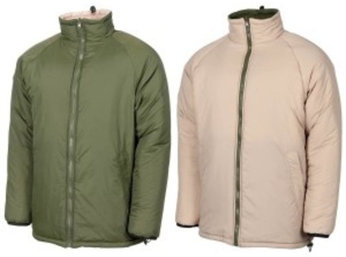 MFH MFH - Brit. Thermojacke -  wendbar -  oliv/kaki -  große Größen