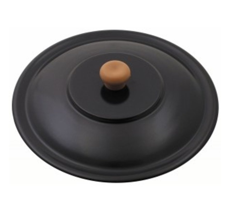 Max Fuchs - Ungar. Deckel -  Emaille -  für Gulaschkessel -  4 l