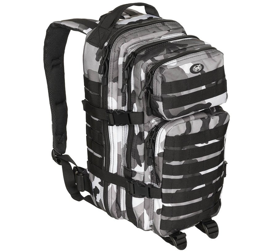 Hochverteidigter amerikanischer Militärrucksack Assualt 1 mit Urban Camouflage