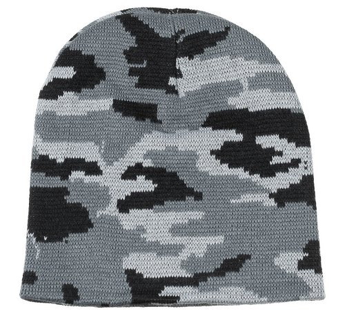 MFH Chapeau de commande en tricot camo urbain « Beanie » en 100% laine