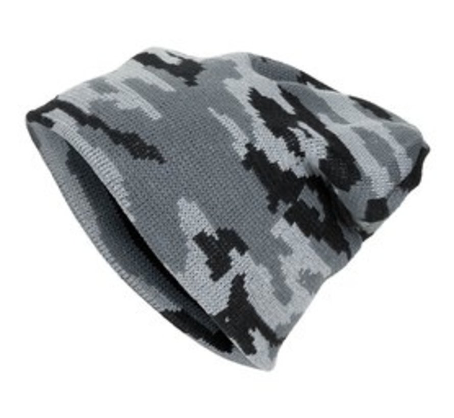 Chapeau de commande en tricot camo urbain « Beanie » en 100% laine