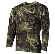 MFH T-shirt à manches longues US Woodland Camouflage -100% coton -170 g/m² - Copy