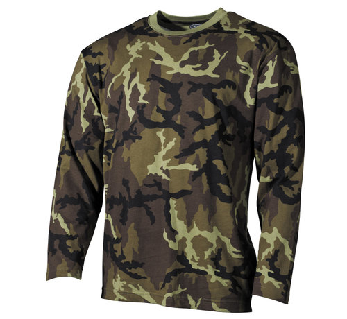 MFH US M 95 CZ Camouflage T-Shirt mit langen Ärmeln -100% Baumwolle -170 g/m²