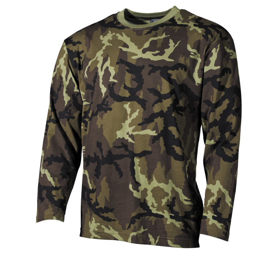 US M 95 CZ Camouflage T-Shirt mit langen Ärmeln -100% Baumwolle -170 g/m²