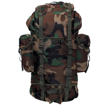 MFH Grands sacs à dos BW Combat Army de 65 litres avec impression Woodland