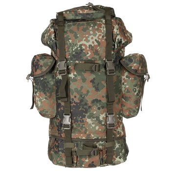 MFH Grote BW Combat leger rugzak van 65 liter met BW camouflage print