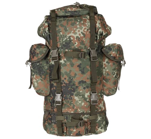 MFH Grote BW Combat leger rugzak van 65 liter met BW camouflage print