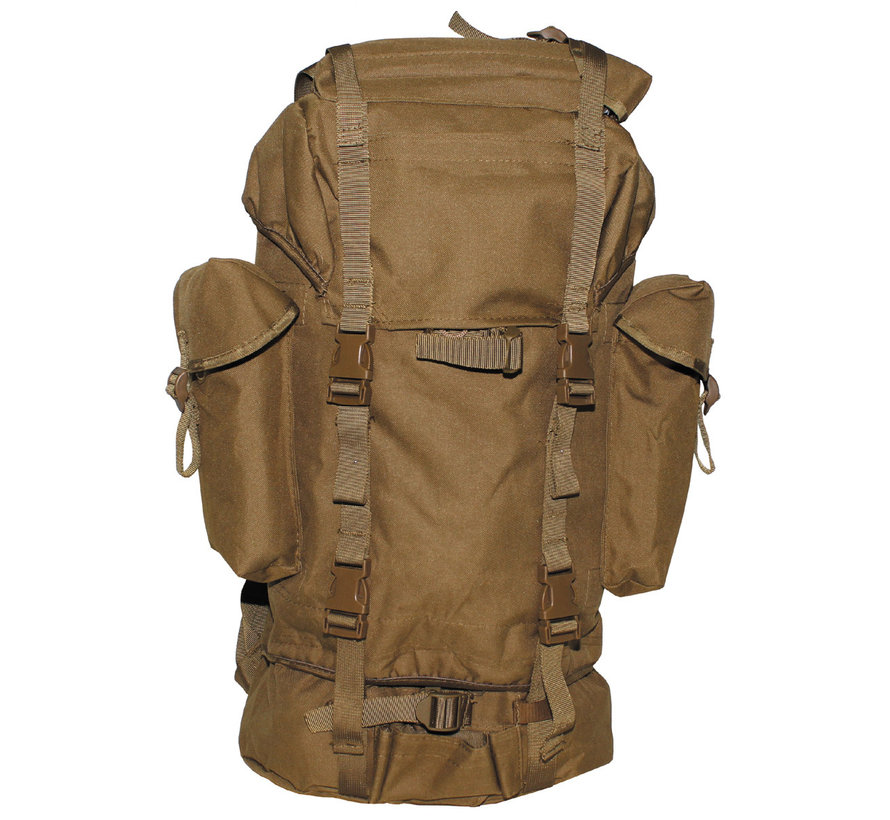Grands sacs à dos de l’armée BW Combat de 65 litres avec imprimé coyote tan