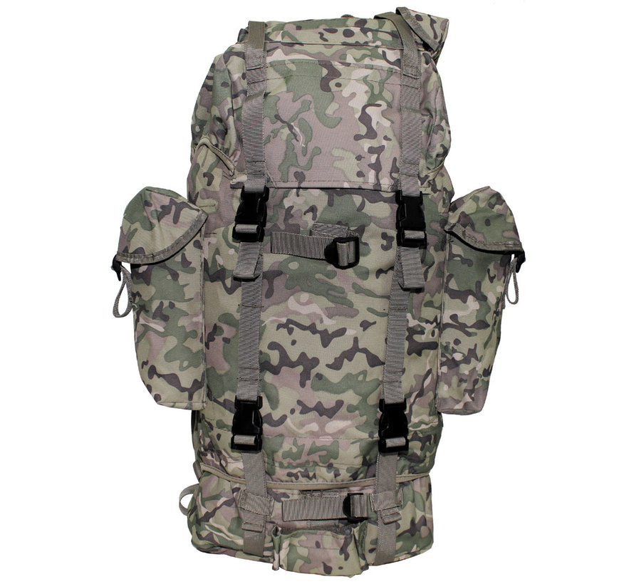 Grands sacs à dos BW Combat Army de 65 litres avec impression de camouflage d’opération