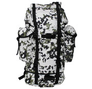 MFH Grands sacs à dos de 65 litres BW Combat army avec impression camouflage neige