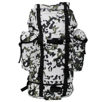 MFH Grands sacs à dos de 65 litres BW Combat army avec impression camouflage neige