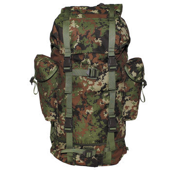 MFH Grote BW Combat leger rugzak van 65 liter met vegetato camouflage print