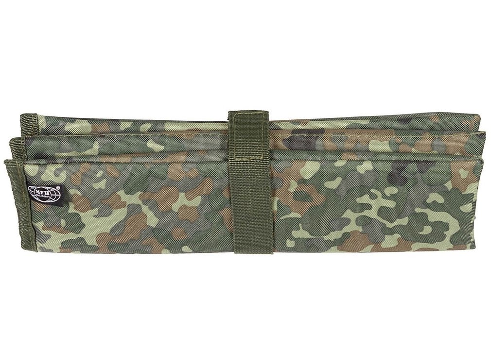 MFH Opvouwbaar  thermo  zitkussen met BW camouflage. Ideaal voor onderweg en outdoor activiteiten.