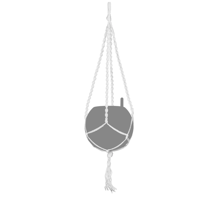 Lechuza - Macramé plantenhanger BOHO 90 Wit