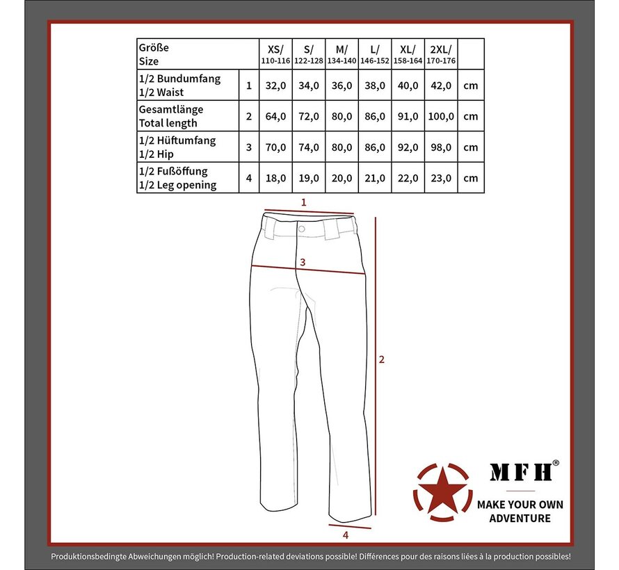 MFH - ONS BDU Kinder broek  -  Urban Camouflage