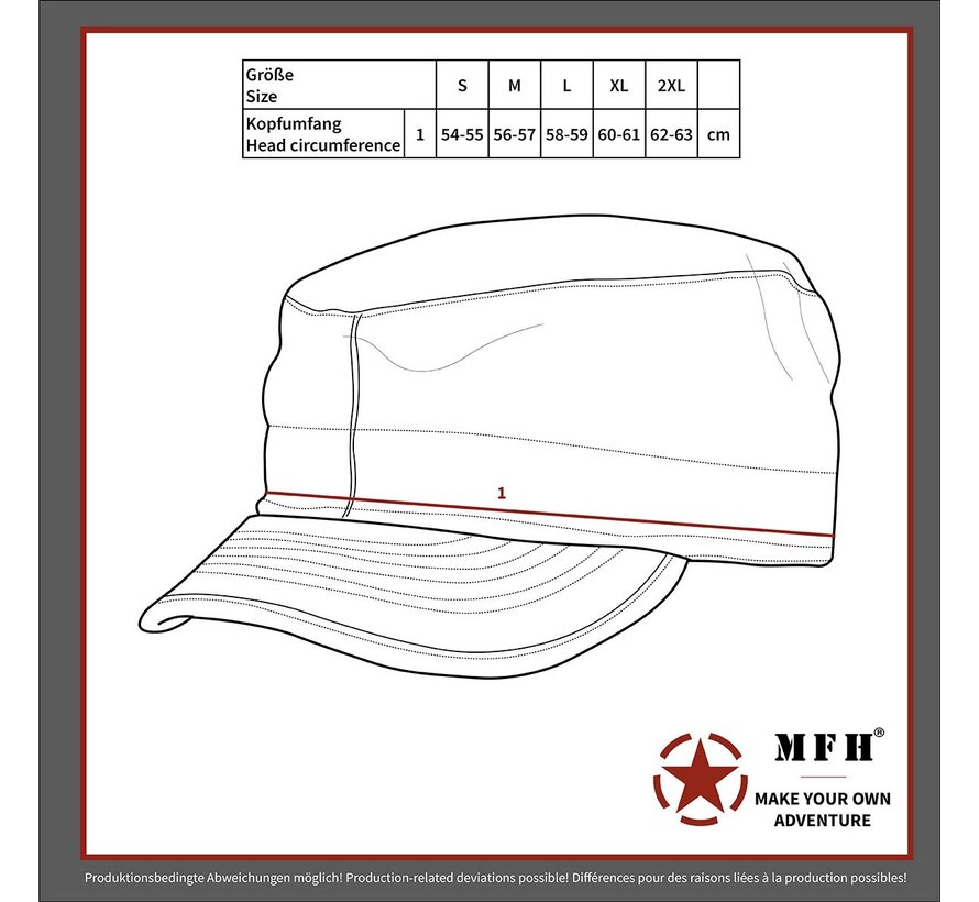 MFH - US BDU Feldmütze -  Rip Stop -  night-camo