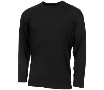 MFH MFH - US Shirt -  langarm -  schwarz -  170 g/m²