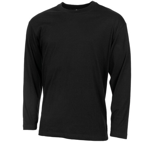 MFH MFH - US Shirt -  langarm -  schwarz -  170 g/m²