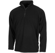 MFH MFH - Shirt -  "Troyer" -  Microfleece -  langarm -  schwarz -  200 g/m²