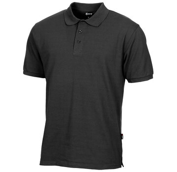 MFH MFH - Polo shirt  -  Zwart  -  met knoopstrip