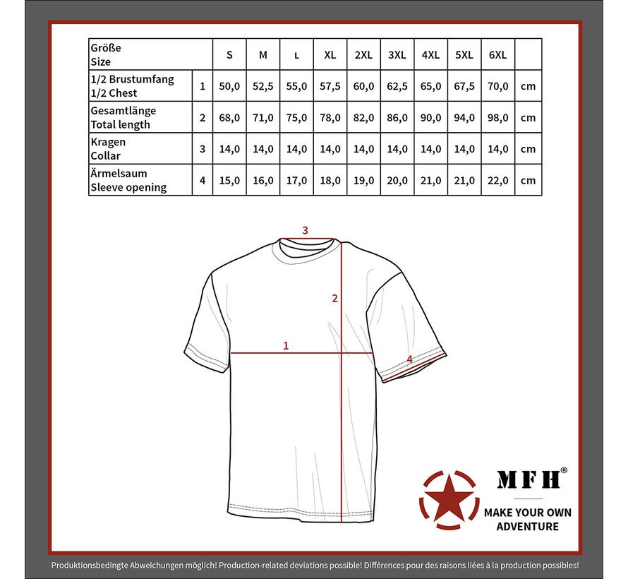 MFH - Polo shirt  -  Zwart  -  met knoopstrip