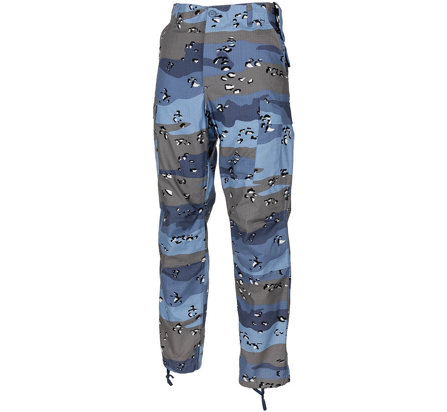 MFH - US Kampfhose -  BDU -  Rip Stop -  chocolate chip blue camo