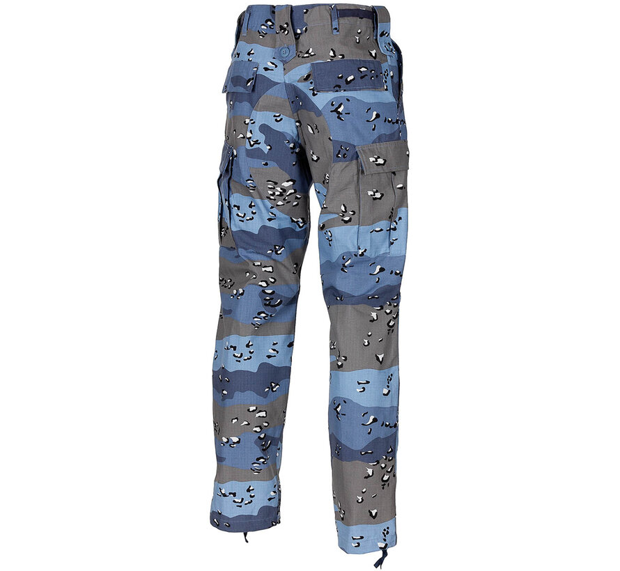 MFH - Pantalon de combat américain  -  Edr  -  Arrêt Rip  -  Camouflage bleu pépites de chocolat