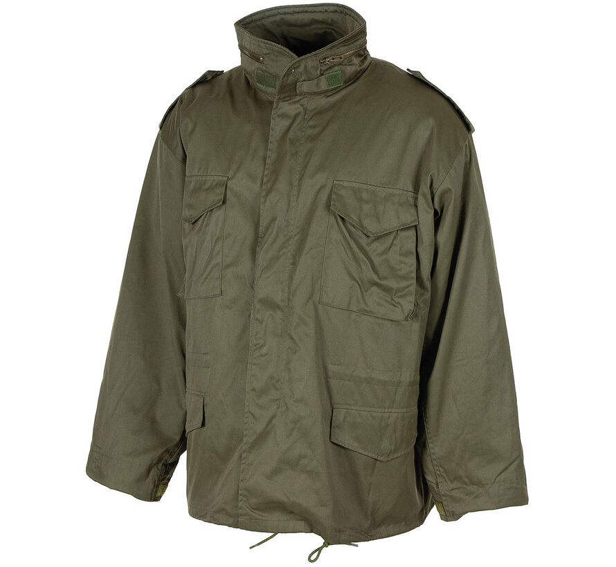 MFH - US Feldjacke M65 -  oliv -  m. auskn. Steppfutter