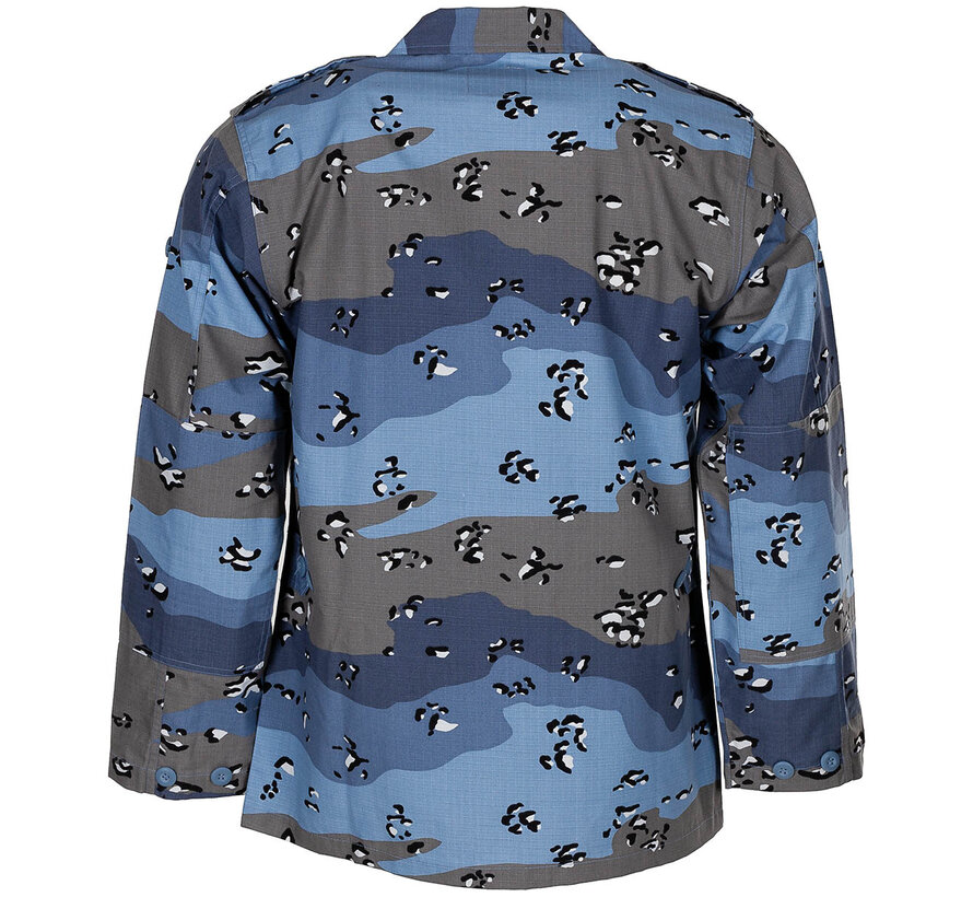 MFH - US BDU Feldjacke -  Rip Stop -  chocolate chip blue camo