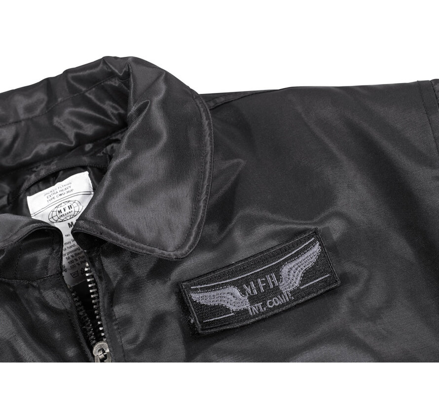 MFH - US CWU Pilotenjacke -  schwarz -  schwere Ausführung