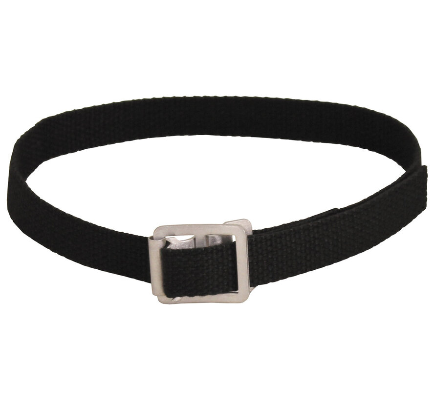 MFH - Ceinture d'emballage BW  -  avec boucle  -  Noir  -  env. 60 cm