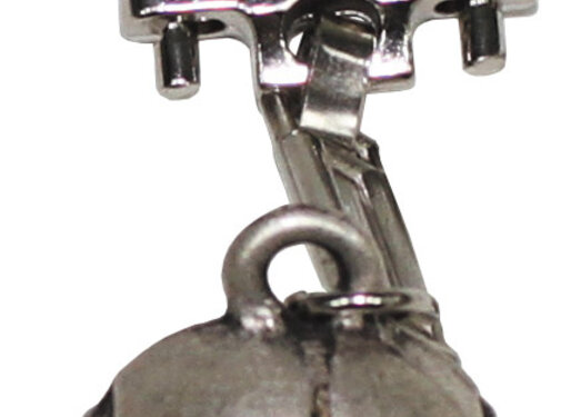 MFH MFH - Porte-clés - Métal - Casque de pilote - argent -