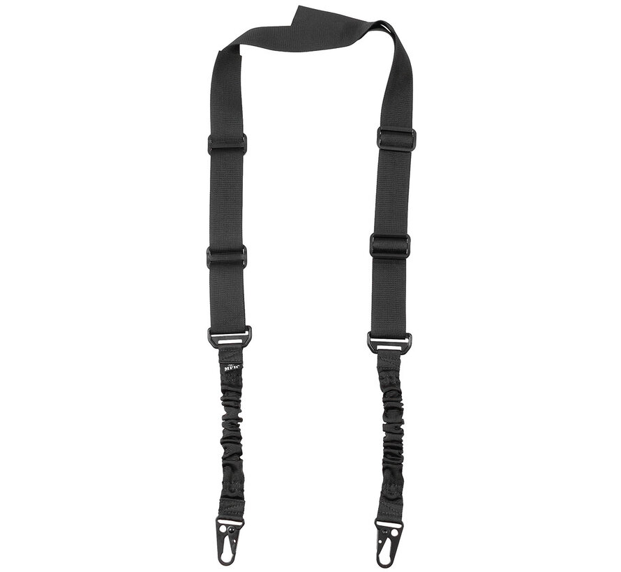 MFH - Sangle élastique  -  2 points  -  Noir  -