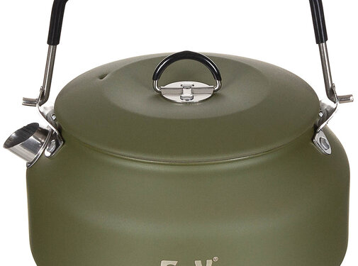 Fox Outdoor Fox Outdoor - Ketel  -  Legergroen  -  Rvs  -  ca. 1 l