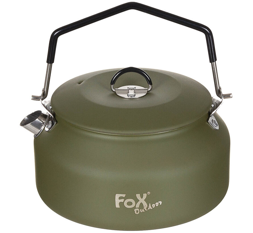 Fox Outdoor - Wasserkessel -  oliv -  Edelstahl -  ca. 1 l