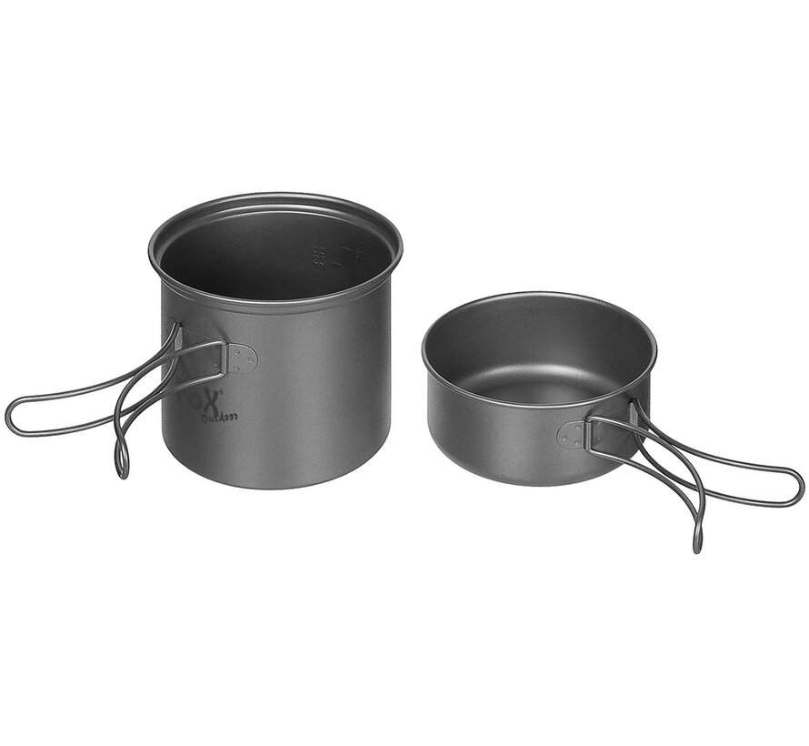 Fox Outdoor - Kookgerei  -  Titanium  -  Pot  -  Pan