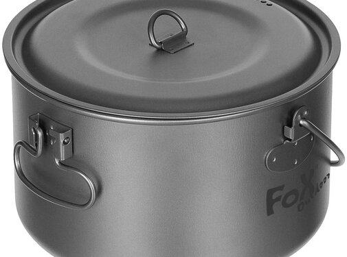 Fox Outdoor Fox Outdoor - Pot - Titane - avoir un succès fou - avec couvercle - environ 1 - 95 l