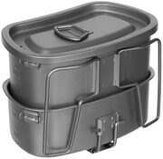 Fox Outdoor Fox Outdoor - Kookgerei  -  Titanium  -  Opvouwbare handgrepen  -  3-delig