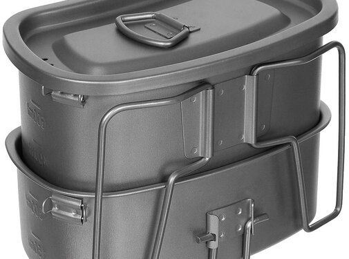 Fox Outdoor Fox Outdoor - Kookgerei  -  Titanium  -  Opvouwbare handgrepen  -  3-delig