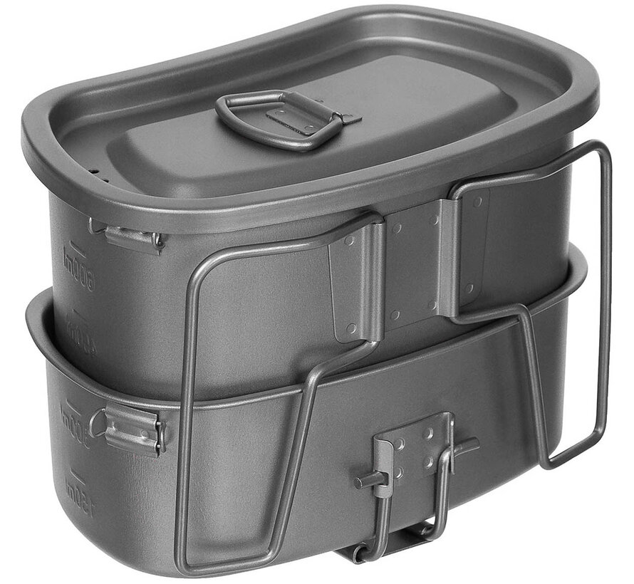 Fox Outdoor - Kochgeschirr -  Titan -  Klappgriffe -  3-teilig