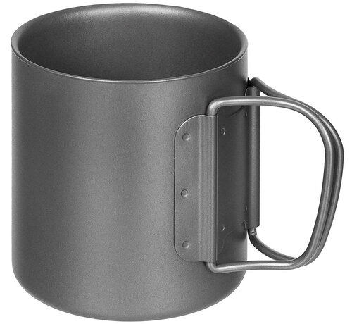 Fox Outdoor Fox Outdoor - Tasse  -  Titane  -  Poignées pliantes  -  double-murs  -  env. 300 ml