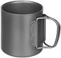 Fox Outdoor - Tasse  -  Titane  -  Poignées pliantes  -  double-murs  -  env. 300 ml